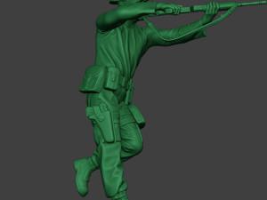 modern jungle soldier run4 mjs1 3D Print Model
