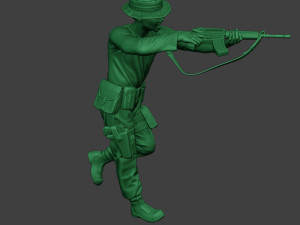 modern jungle soldier run4 mjs1 3D Print Model