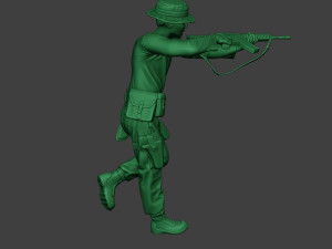 modern jungle soldier run4 mjs1 3D Print Model