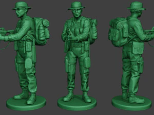 modern jungle soldiers mjs1 pack 1 3D Print Model