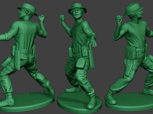 modern jungle soldiers mjs1 pack 1 3D Print Model