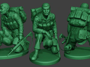 modern jungle soldiers mjs1 pack 1 3D Print Model