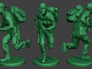 modern jungle soldiers mjs1 pack 1 3D Print Model