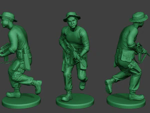 modern jungle soldiers mjs1 pack 1 3D Print Model
