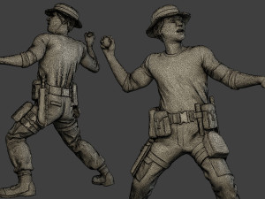 modern jungle soldiers mjs1 pack 1 Modello di stampa 3D
