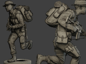 modern jungle soldiers mjs1 pack 1 Modello di stampa 3D
