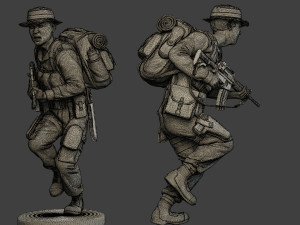 modern jungle soldiers mjs1 pack 1 Modello di stampa 3D
