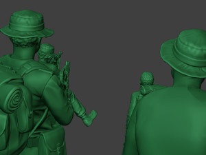 modern jungle soldiers mjs1 pack 1 Modello di stampa 3D