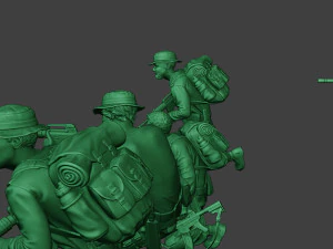 modern jungle soldiers mjs1 pack 1 3D Print Model