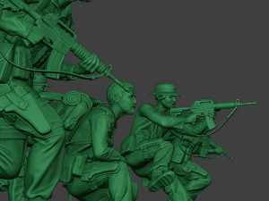 modern jungle soldiers mjs1 pack 1 Modello di stampa 3D