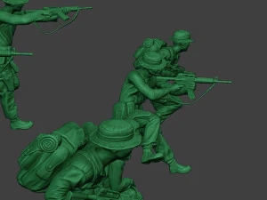 modern jungle soldiers mjs1 pack 1 3D Print Model