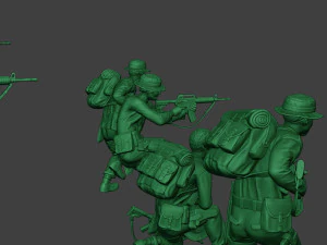 modern jungle soldiers mjs1 pack 1 3D Print Model