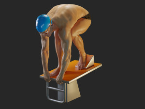 swwimming pool male acc 3140 0003 3D Model