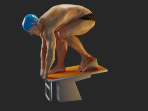 swwimming pool male acc 3140 0003 3D Model