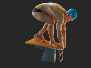 swwimming pool male acc 3140 0003 3D Model