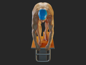 swwimming pool male acc 3140 0003 3D Model