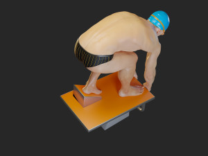 swwimming pool male acc 3140 0003 3D Model
