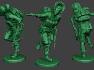 modern jungle soldier run5 mjs1 3D Print Model