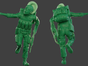 modern jungle soldier run5 mjs1 Model do druku 3D