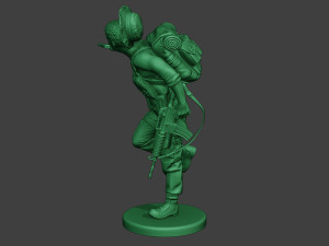modern jungle soldier run5 mjs1 Model do druku 3D