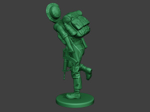 modern jungle soldier run5 mjs1 Model do druku 3D