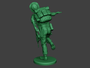 modern jungle soldier run5 mjs1 Model do druku 3D