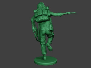 modern jungle soldier run5 mjs1 Model do druku 3D