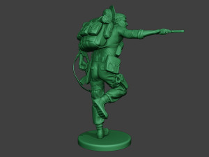 modern jungle soldier run5 mjs1 Model do druku 3D