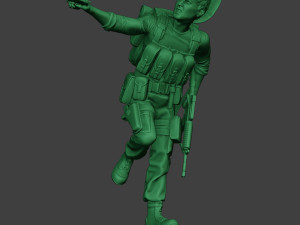 modern jungle soldier run5 mjs1 Model do druku 3D
