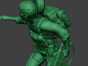 modern jungle soldier run5 mjs1 Model do druku 3D