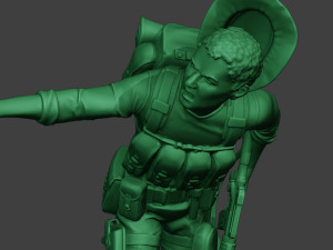 modern jungle soldier run5 mjs1 Model do druku 3D