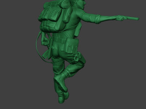 modern jungle soldier run5 mjs1 Model do druku 3D