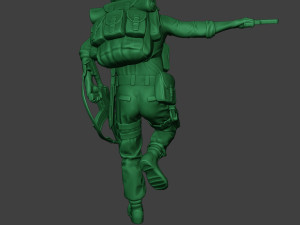modern jungle soldier run5 mjs1 Model do druku 3D