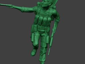 modern jungle soldier run5 mjs1 Model do druku 3D