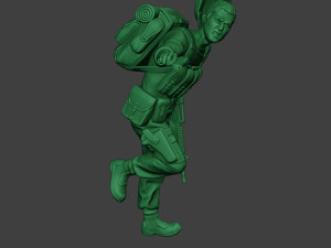 modern jungle soldier run5 mjs1 Model do druku 3D