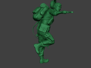 modern jungle soldier run5 mjs1 Model do druku 3D