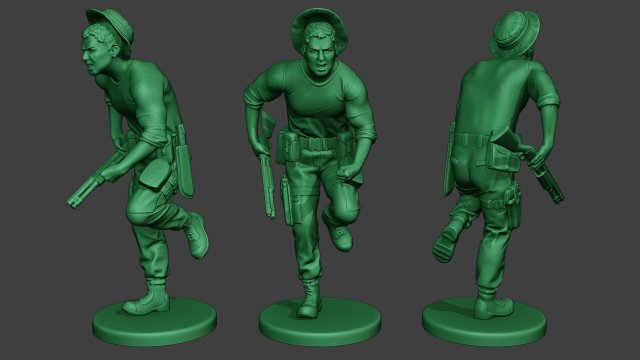 modern jungle soldier run6 mjs1 Model do druku 3D .c4d .max .obj .3ds .fbx .stl .blend 