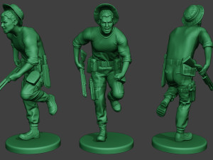 modern jungle soldier run6 mjs1 3D Принт Модель