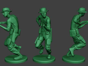 soldado de la selva moderno run7 mjs1 Modelo de impresión 3D
