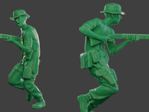 modern jungle soldier run7 mjs1 3D 프린트 모델