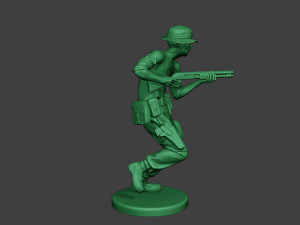modern jungle soldier run7 mjs1 3D 프린트 모델