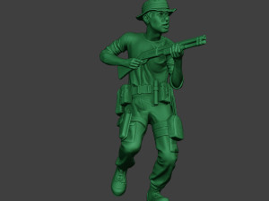 modern jungle soldier run7 mjs1 3D 프린트 모델