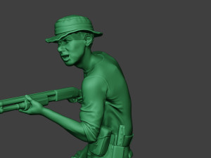 modern jungle soldier run7 mjs1 3D 프린트 모델