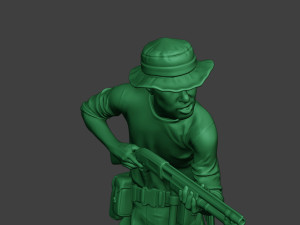 modern jungle soldier run7 mjs1 3D 프린트 모델