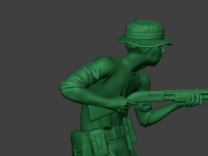modern jungle soldier run7 mjs1 3D 프린트 모델