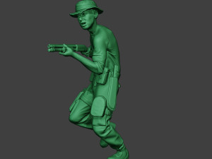 modern jungle soldier run7 mjs1 3D 프린트 모델
