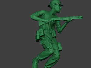 modern jungle soldier run7 mjs1 3D 프린트 모델