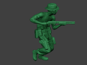modern jungle soldier run7 mjs1 3D 프린트 모델