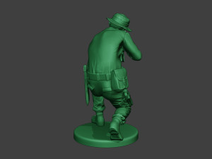 modern jungle soldier shoot crouched mjs1 Modelo de Impressão 3D