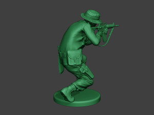modern jungle soldier shoot crouched mjs1 Modelo de Impressão 3D